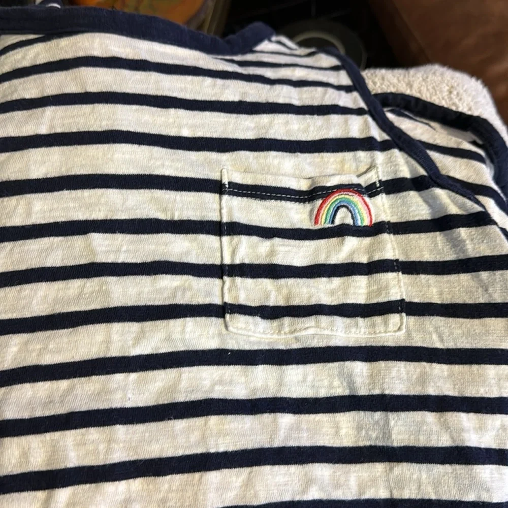 Gap Kids Cute Nautical Navy & White Shorts Romper Size XXL